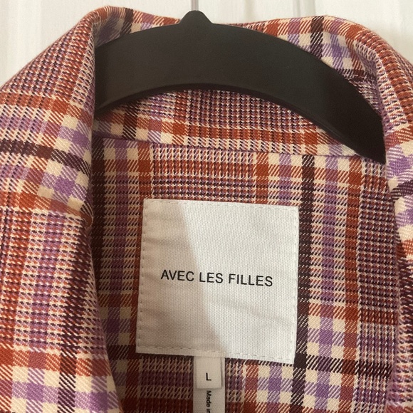 Avec Les Filles Plaid Trench Coat - NWT - Picture 8 of 16